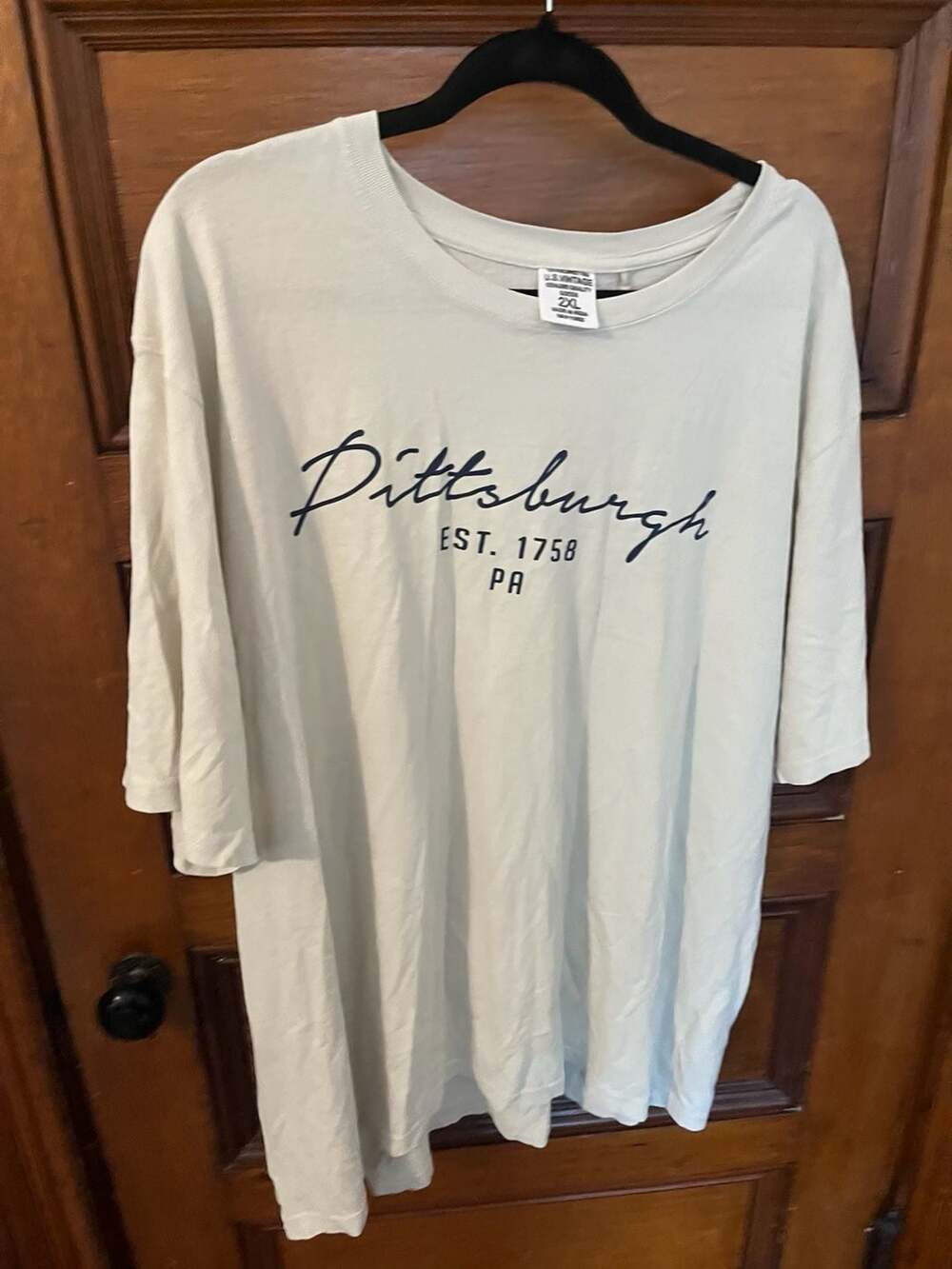 U.S. Vintage Pittsburgh Est. 1758 PA Graphic T-Shirt 2XL